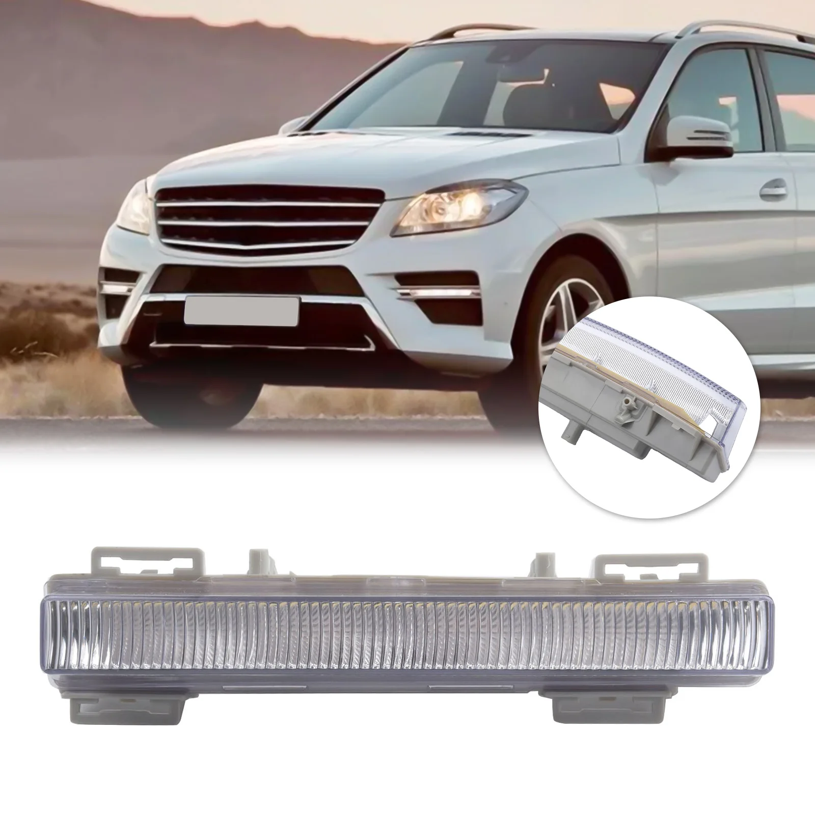 

Right Front Daytime Running Light for Benz W166 ML350 ML500 2012 2014 & X204 GLK250 GLK350 2013 2015 Direct Installation