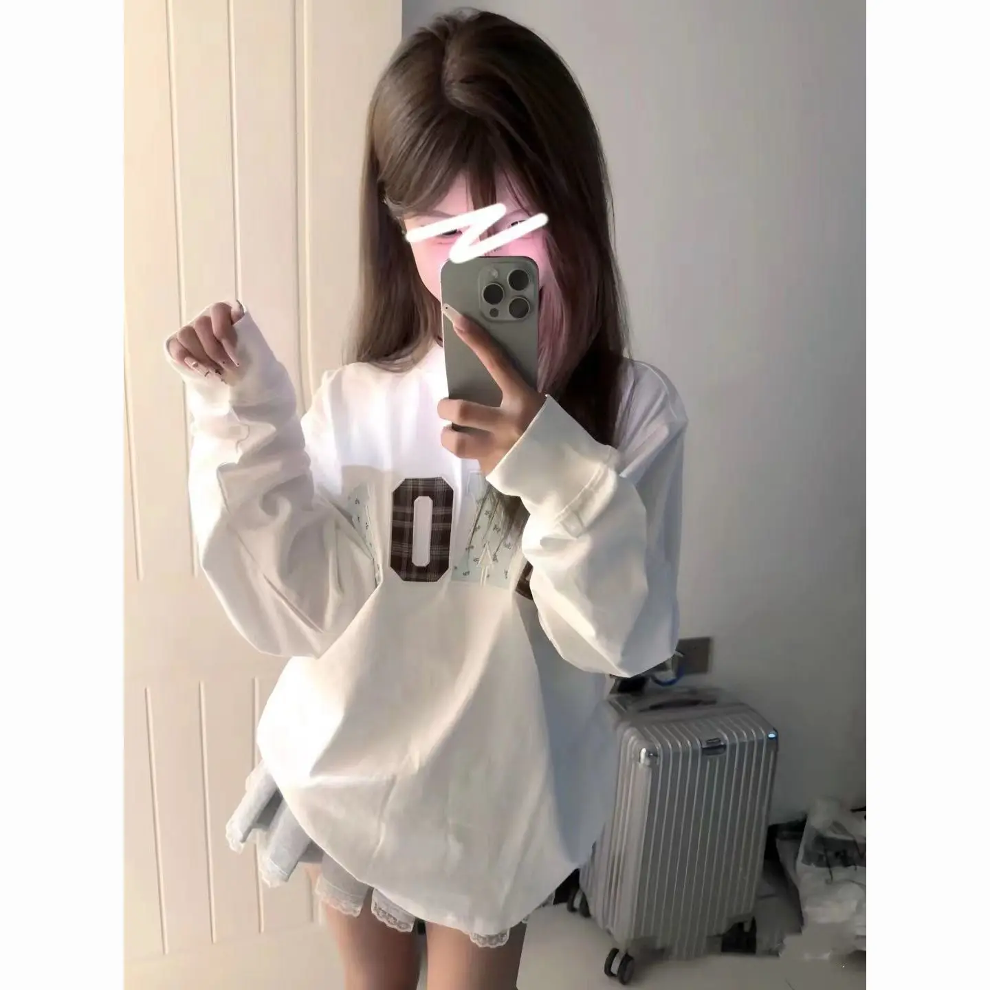 

Long Sleeve T-Shirts Womens Sweet Floral Cotton Tops Slim Fit Comfortable Breathable Summer Romantic Girls Daily Party Look