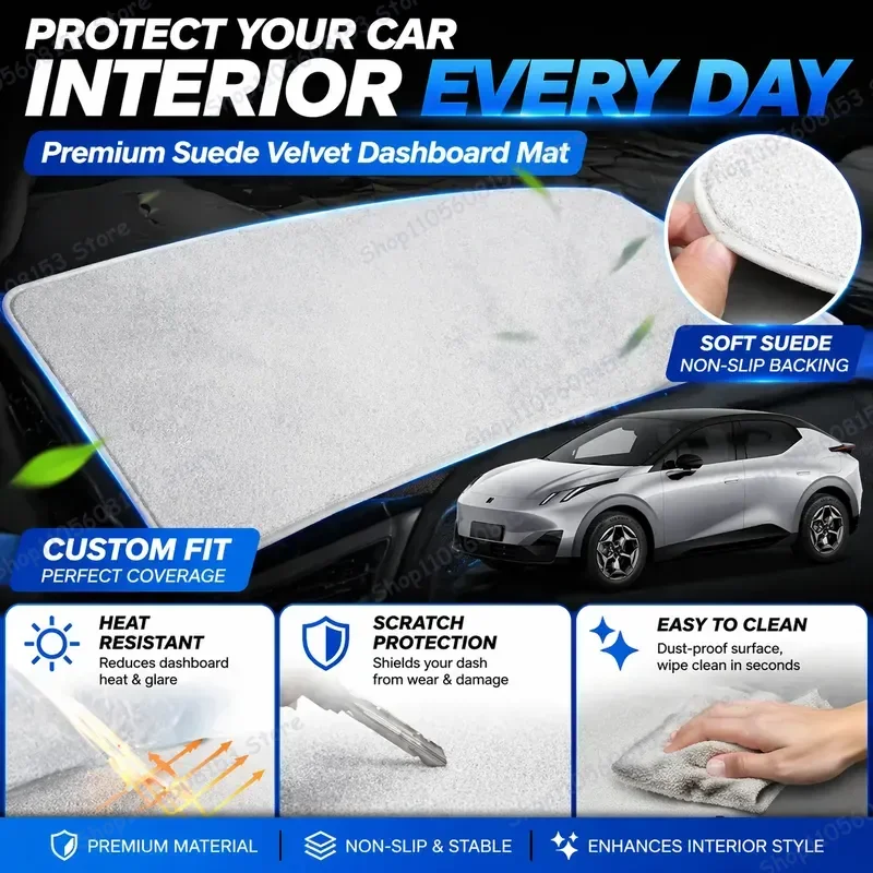 Pour LYNK&CO 02 Z20 2025–2025 – Pare-soleil en suède pour toit ouvrant, protection UV, isolation thermique, couverture de lanterneau, adhérence
