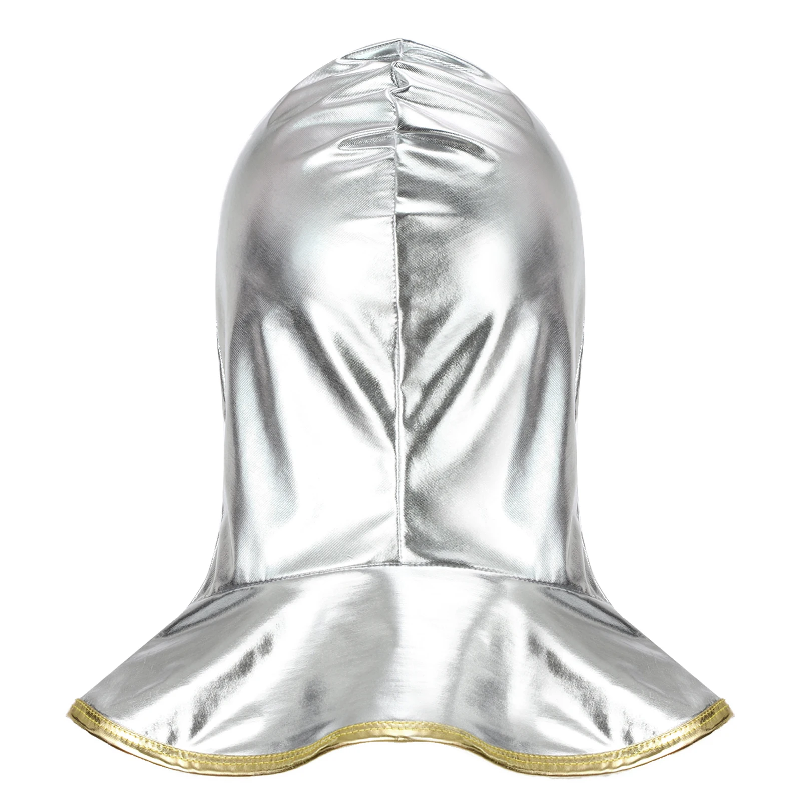 Детский костюм рыцаря на Хэллоуин для мальчиков, блестящий лоскутный топ, металлический глянцевый цветной блок, съемная накидка с длинными рукавами и воротником-стойкой