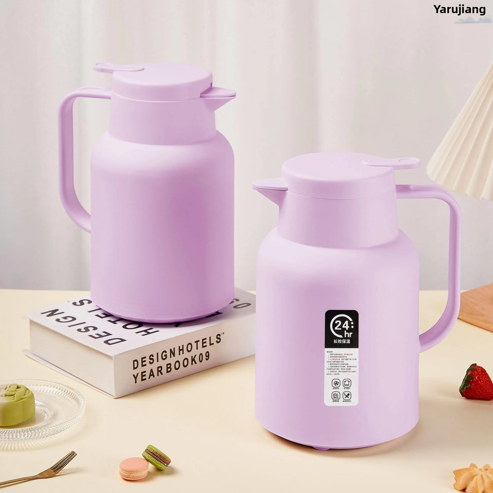 

Portable Insulated Flask Food Grade Long Lasting Office Use Small Capacity 1L Warm Water Bottle Home Dormitory Vacuum Bo...