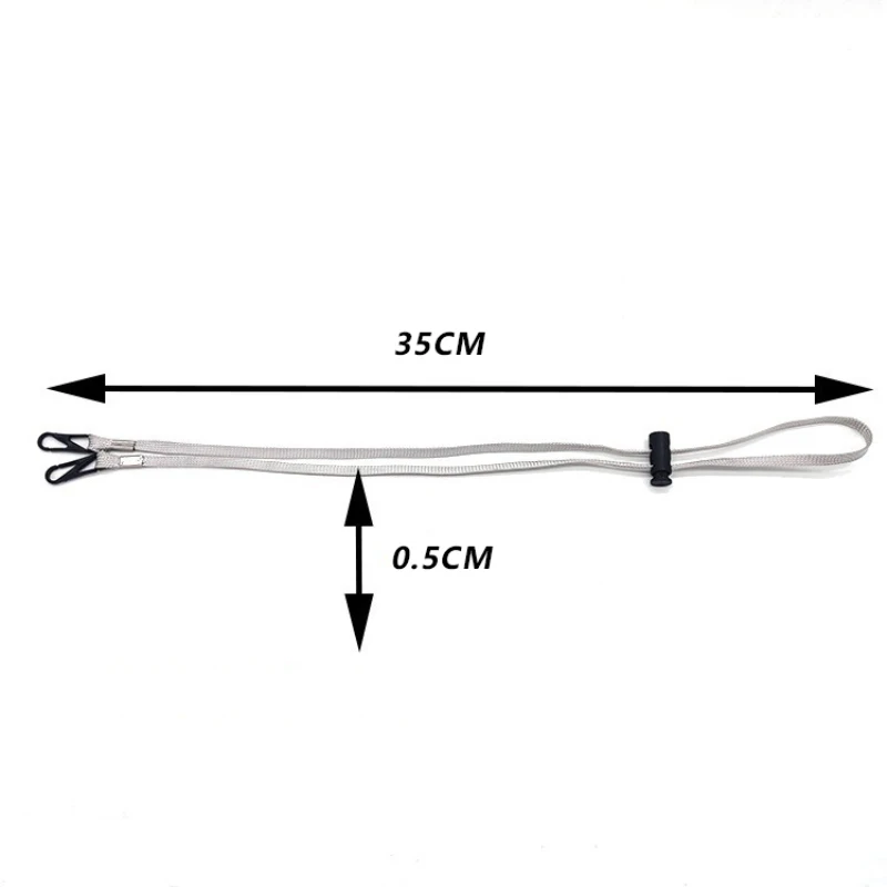 Mask Hanging Rope Face Mask Lanyard Mask Holder Adjustable Traceless Ear Hanging Rope Two Hooks