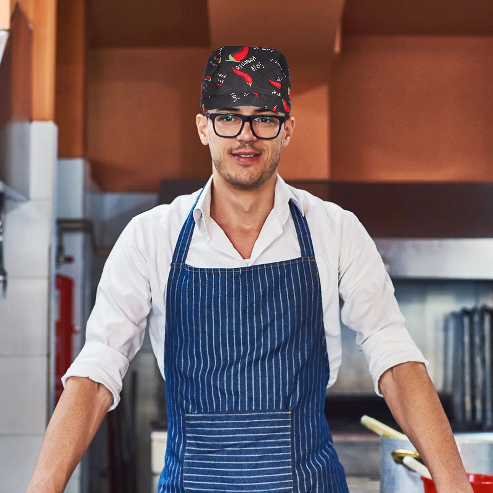 

Рабочая шапка шеф-повара с дизайном чили, пылезащитная кухонная кепка для официанта, приготовления пищи, ресторана, рабочая кепка, униформа для персонала, одежда для экипажа