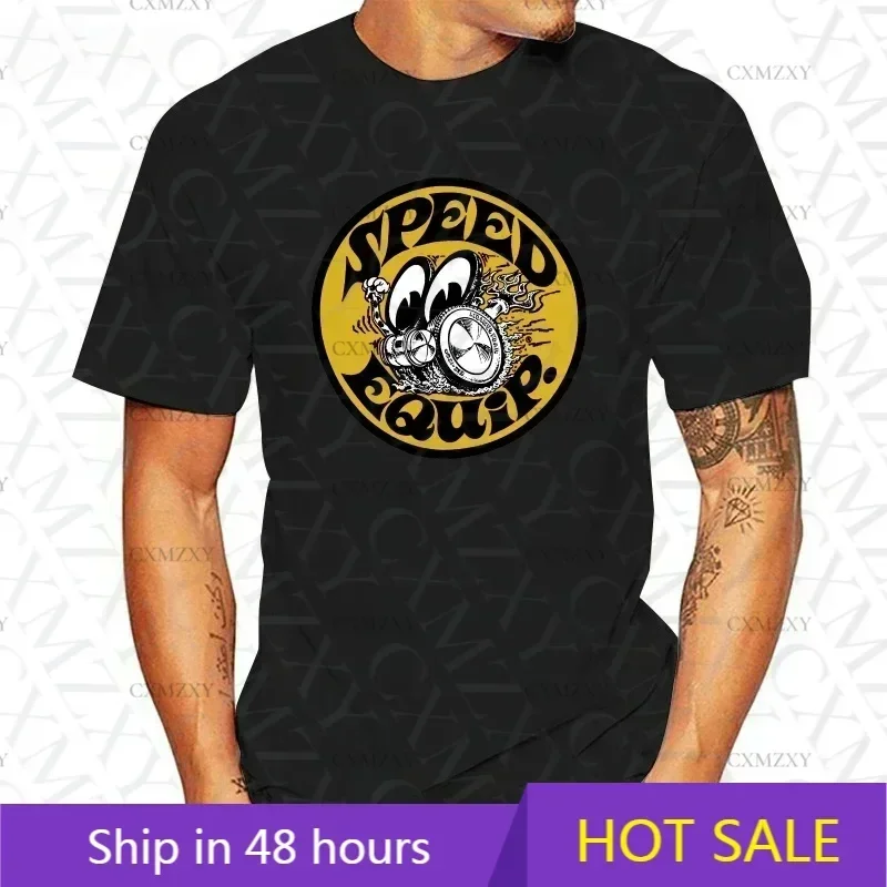 

Men's Mooneyes Moon Speed Equip. Hot Rod Logo White T-Shirt Cotton TM349WH Fashion Classic Unique gift