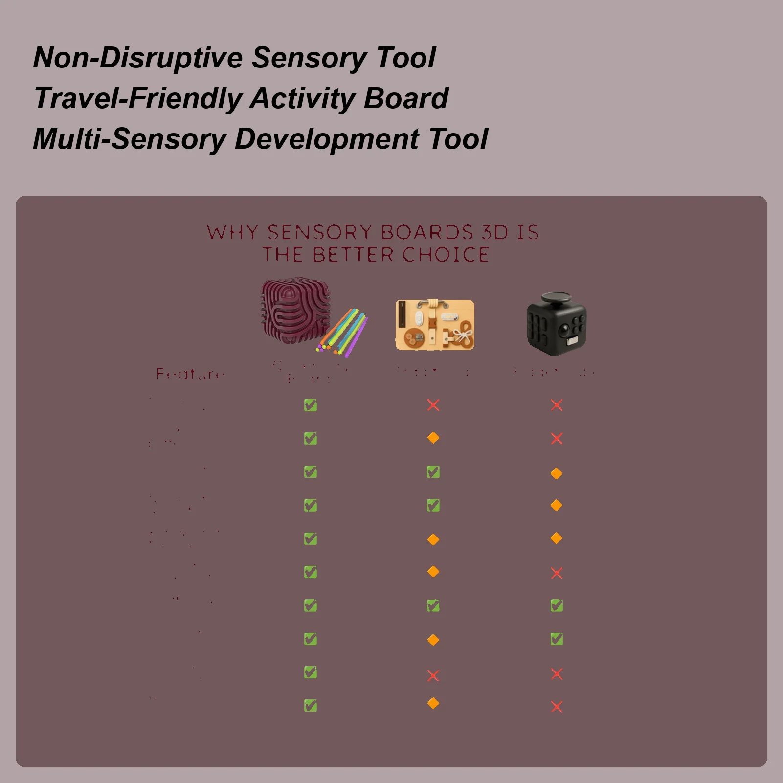 Planche d'activité sensorielle pour enfants, Cube en Silicone, motricité, jouet Montessori, relaxant, anti-Stress, tige en Silicone colorée, jouet de voyage, cadeaux