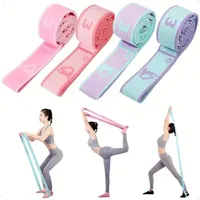 Yoga Stretching Belt Gym Pilates Dance Stretching Band Elastic Yoga Resistance Bands Home Exercise Pull Strap Belt Fitness Sport