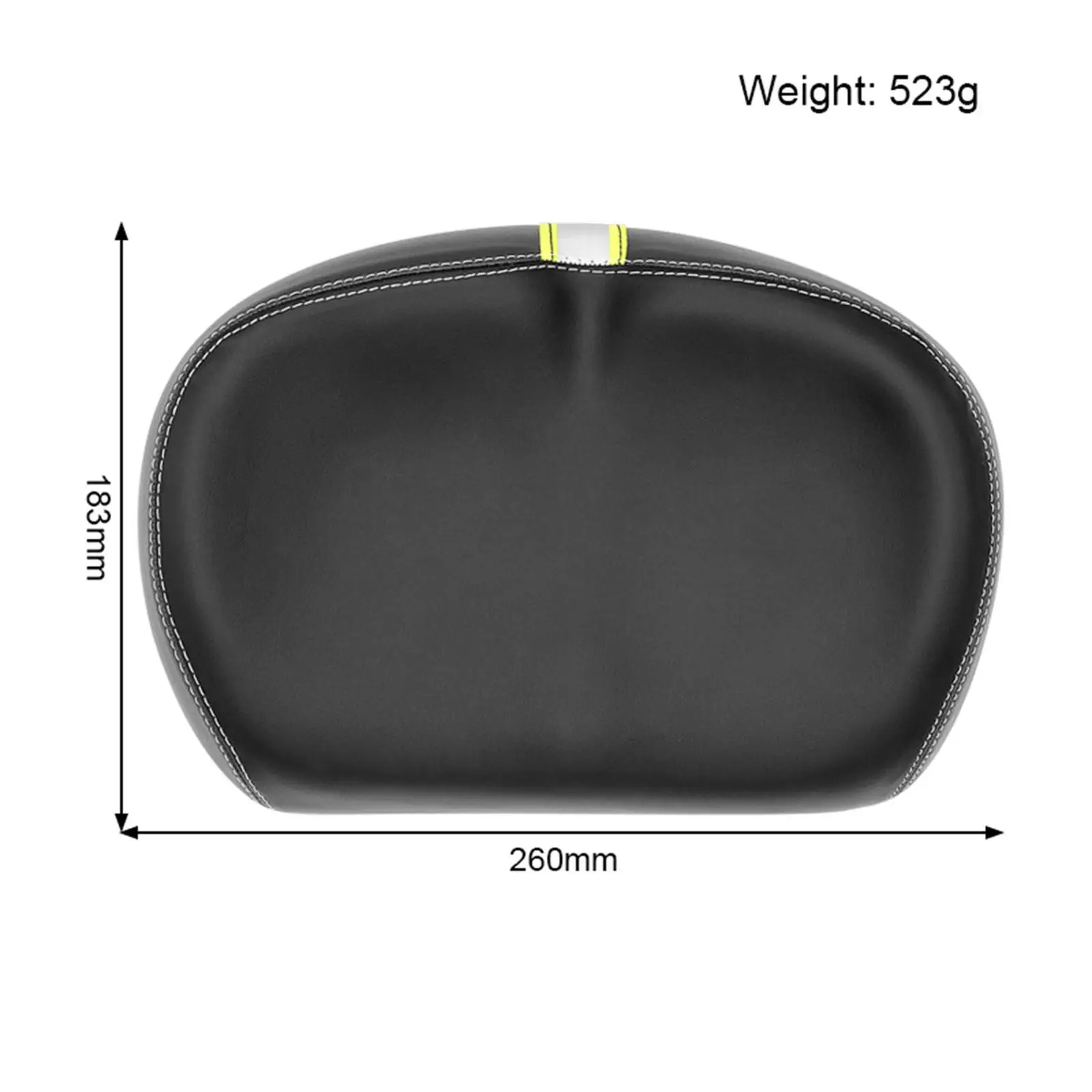 Comfortable Big Ass Noseless Saddle Men Women Wide Racing Road Bike Seat Sport Cycling Riding Leather Cushion MTB Parts