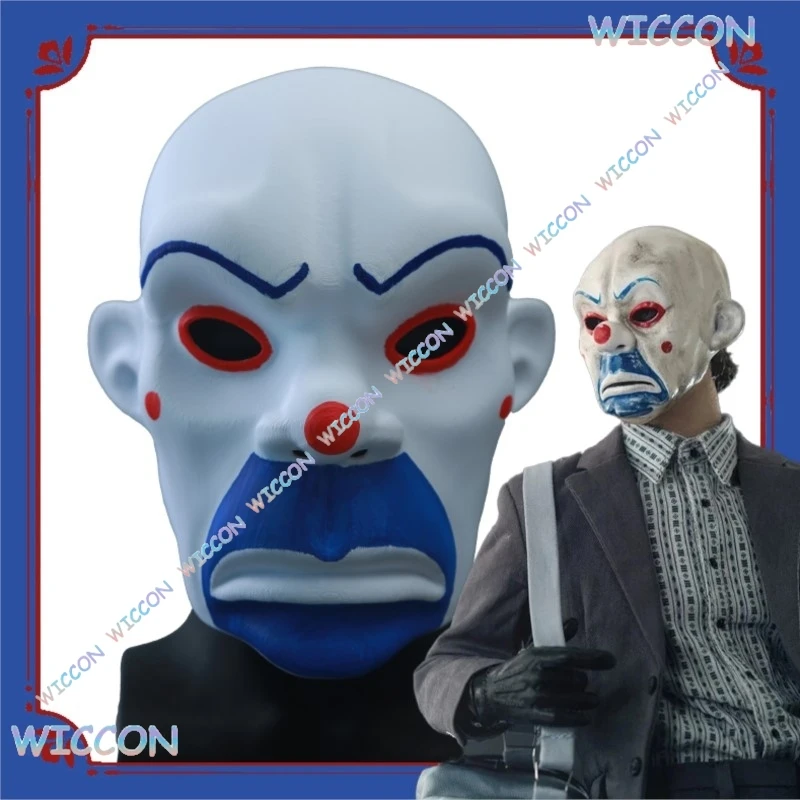 

Joker Movie Collector Edition Latex Mask Halloween Cosplay Robber Theme Party Scary Face Cover DC Villain Costume Accessory Cos