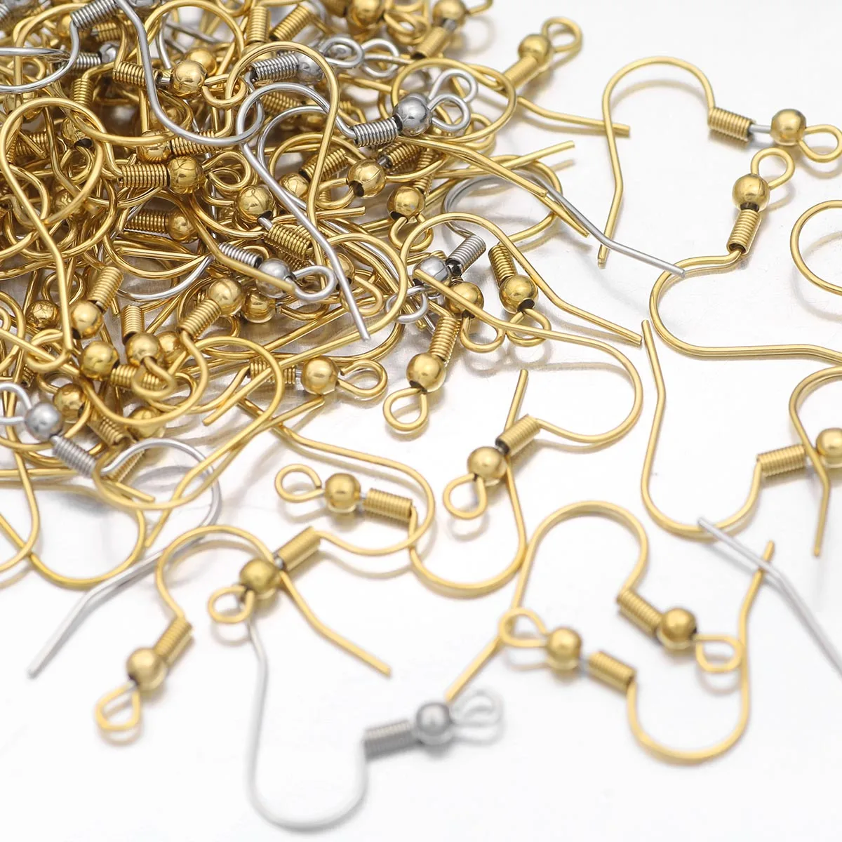 10–20 Stück 19 x 21 mm Edelstahl-Ohrring-Zubehör, Ohrringe, Verschlüsse, Haken, Beschläge, DIY-Schmuck, Basteln, Herstellung von Haken-Tropfen-Ohrringen