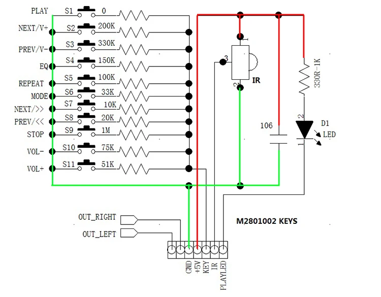 10 Chiếc X M2801002 Lossless WAV MP3 Bộ Giải Mã Ban Mp3 Giải Mã Module Thẻ TF