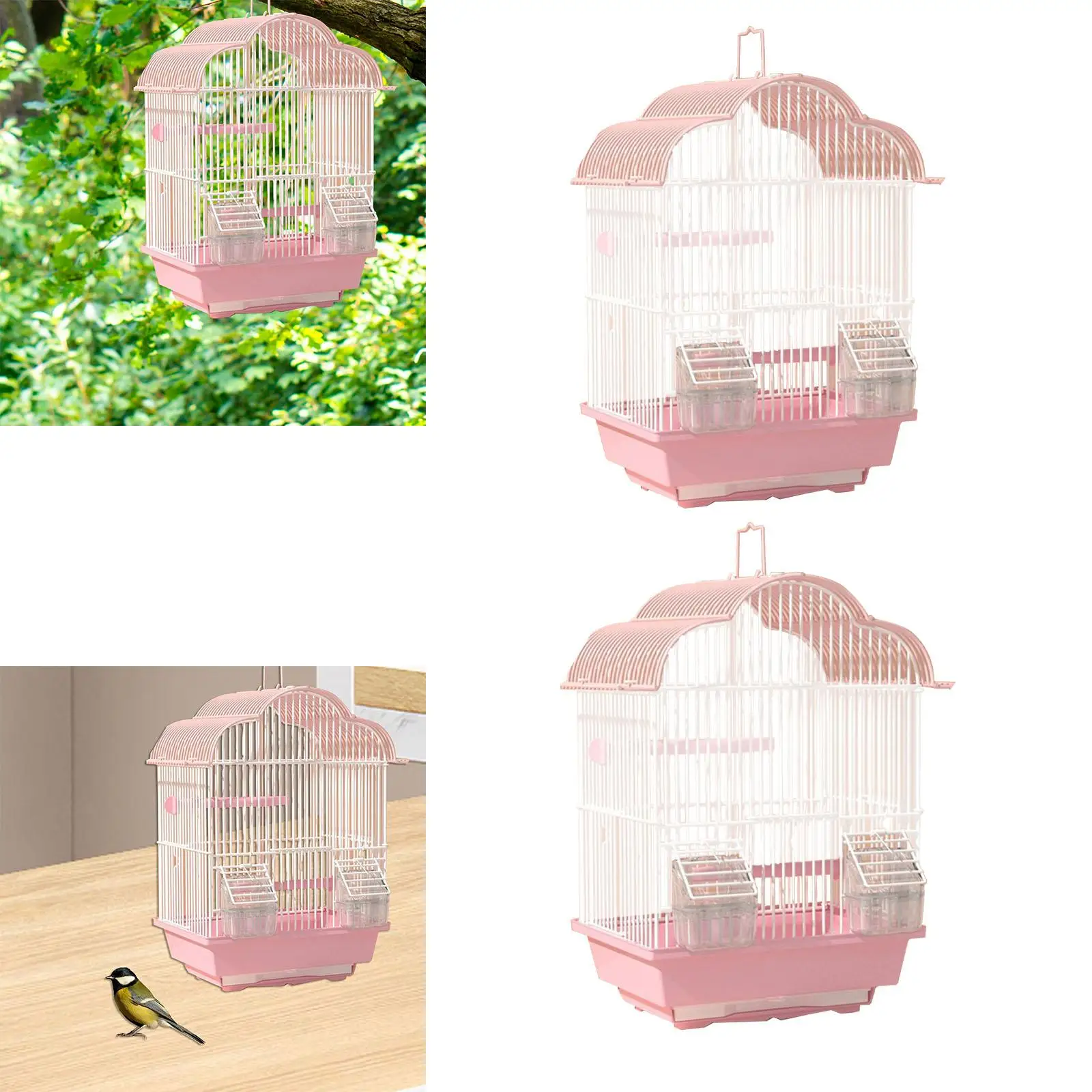 Imagem -03 - Stand Bird Cage para Periquitos Travel Bird Cage Pet House Acessórios de Interior Pequenos Animais Periquitos Canary Finches Budgies