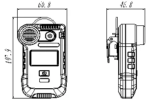 Actie Draagbare Koolmonoxide Co Gassensor 0-1000ppm Co Multi-Detector