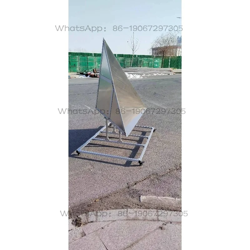 Corner Reflector Adjustable Pitch Angle Large Angle Reverse, Support Frame with Pulley