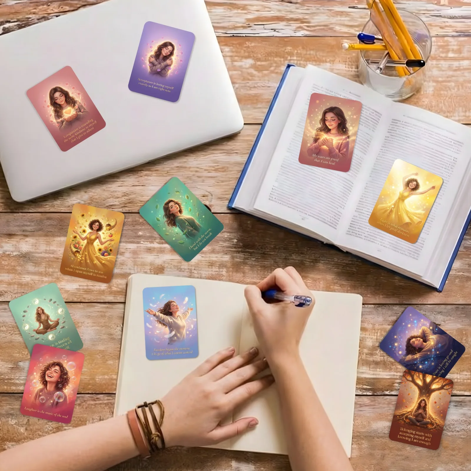 36 Stück realistische emotionale Karten, inspirierende Karten zum Ausdruck der eigenen Emotionen, dekorative Geschenkkarten – Detail 7