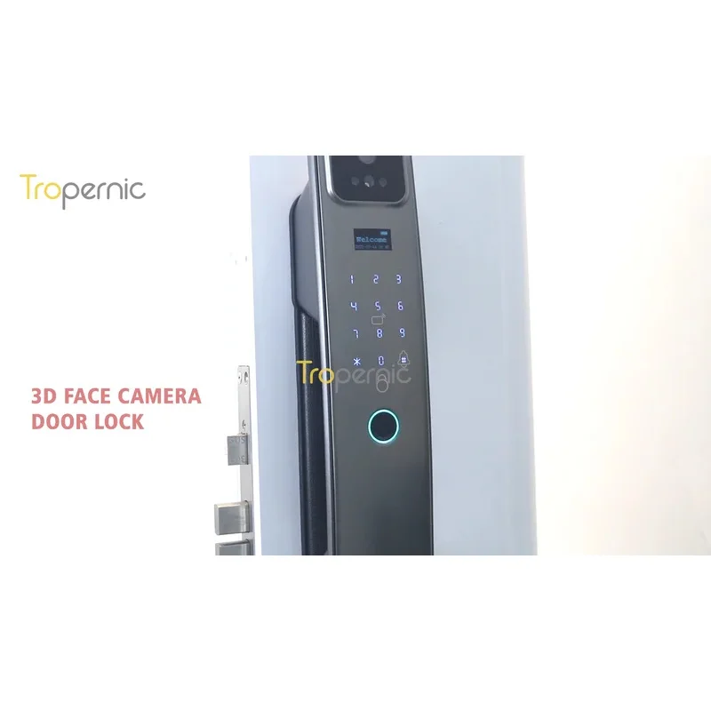 Tropernic High Security 6068 Mortise App Digital Camera 3D Face Door Lock