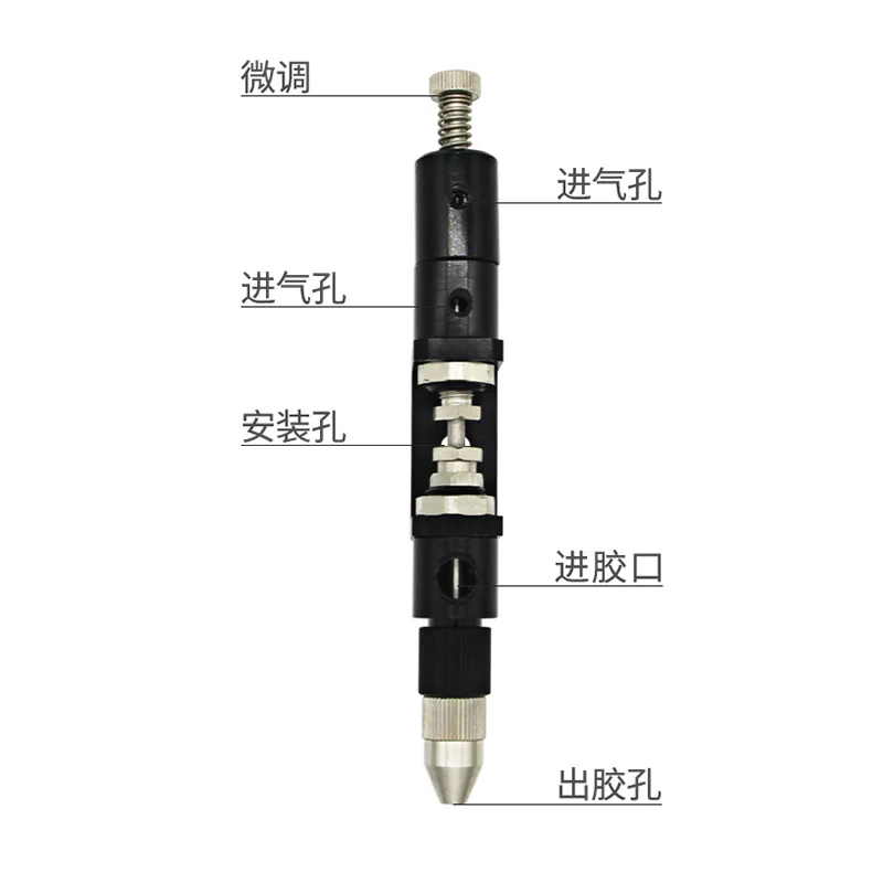 Multiplex thimble/single liquid dispensing valve Suction back fine-tuning medium and low viscosity glue valve