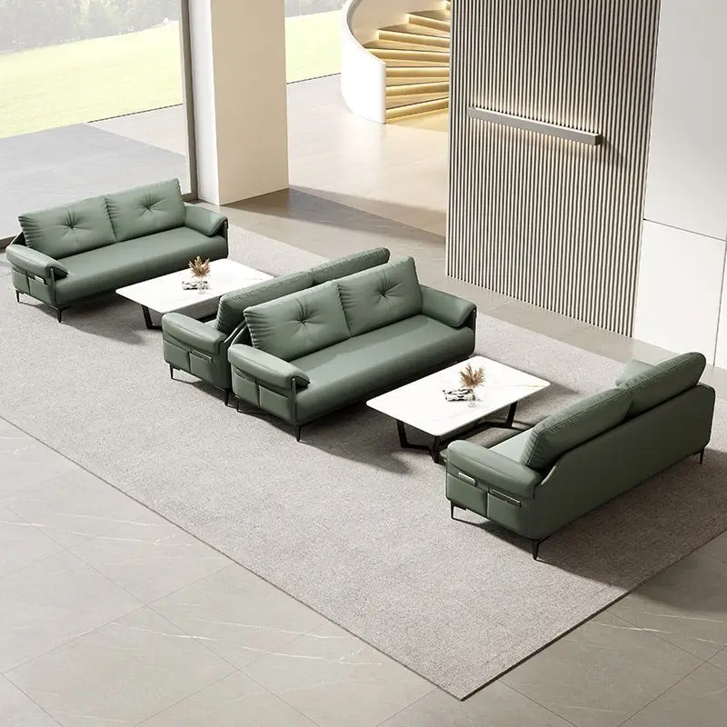 Office sofa meeting sofa leisure area office sofa coffee table simple and modern combination