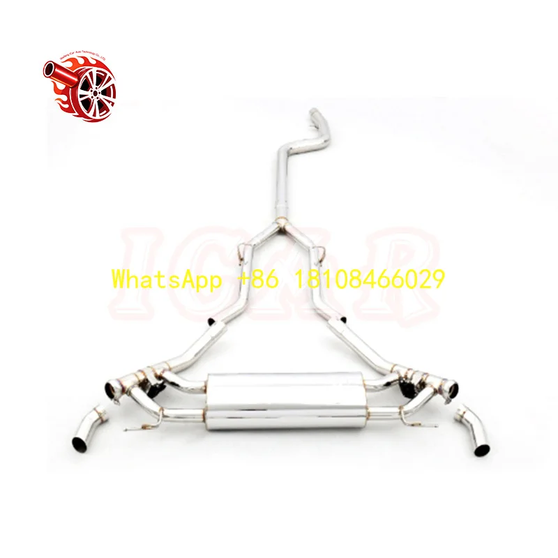 

High-Performance Stainless Steel Valve-Equipped Cat-Back Exhaust Pipe