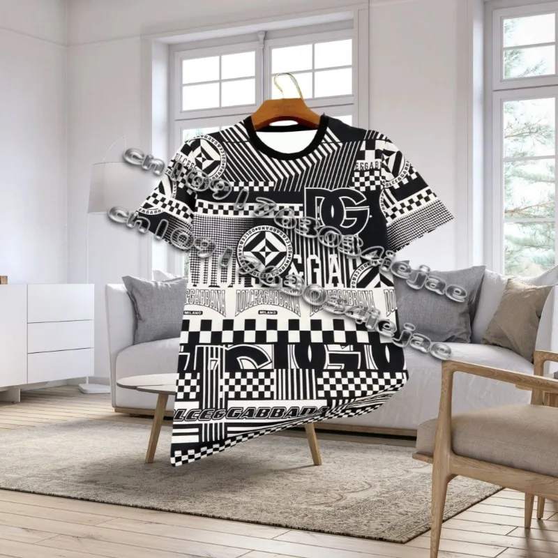 

2025 Men's and Women's Adults and Children's Quick-Drying American Trend Sports Luxury Short-Sleeved T-Shirt Y2K Pregnant Women