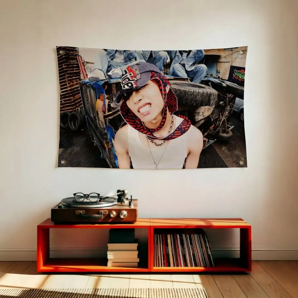 Ryul Lngshot K-Kim Ryul Flags Wall Hanging Tapestry Outdoor Garage Room Decorative flag Background Blanket