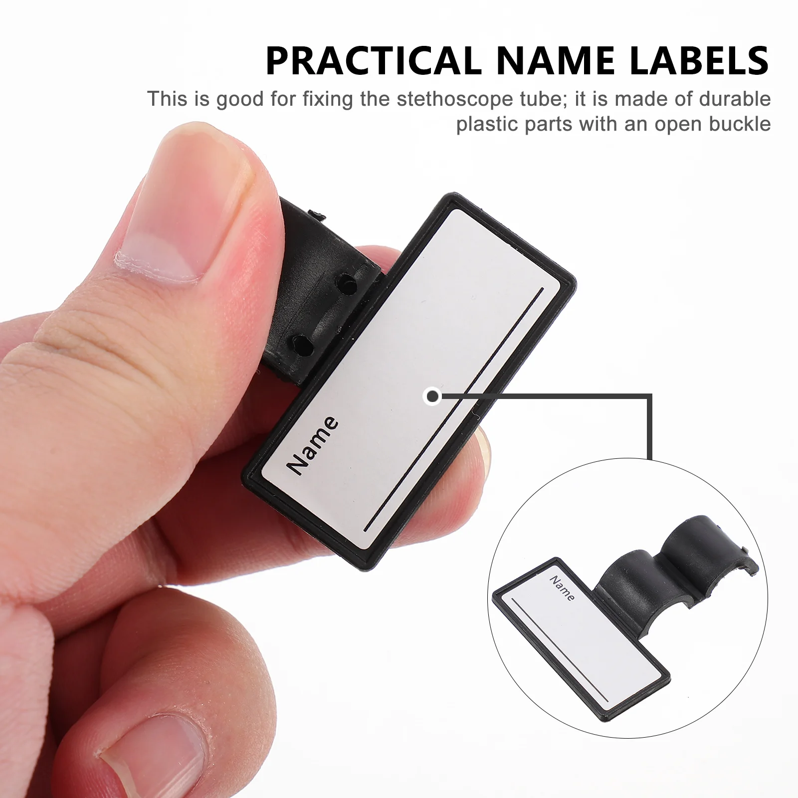 10 Pcs Stethoscope Name Tag Reusable Clip Marker Personalized Nurses Accessories Medical Teaching Tools