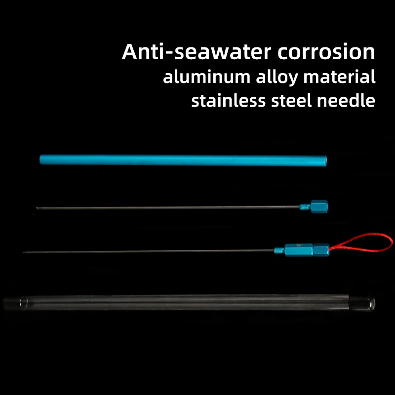 LETOYO Twee-in-een vis ontluchting holle naald Quick Regenworm Hooking Naald Worm Baiting Naald Driller Gas naald Vissen Gereedschap