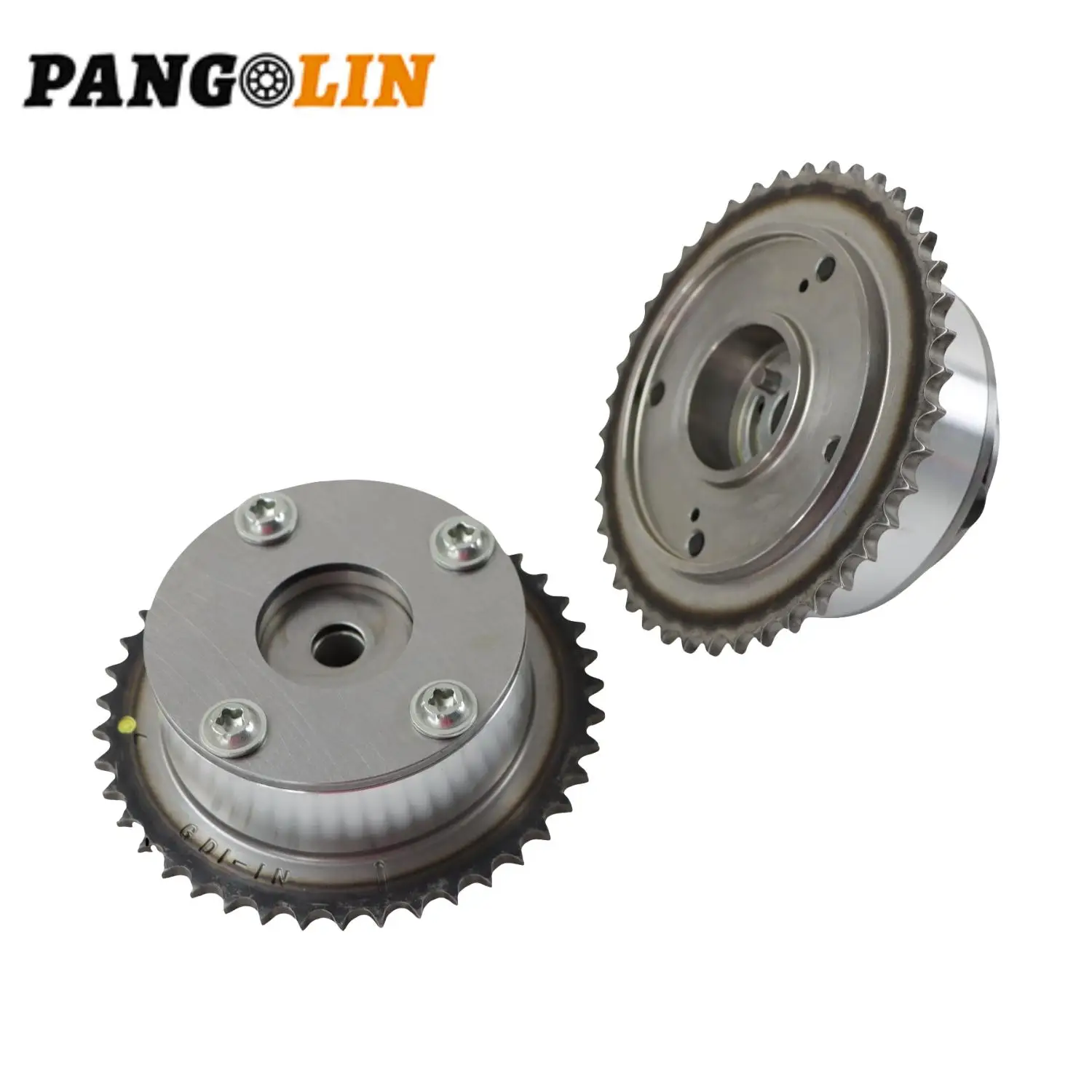 

2 шт. 24350-2E201 24370-2E200 G4NC комплект шестерен впускного и выхлопного двигателя CVVT для Hyundai Elantra Kia Forte 2.0L 2014-19 автомобильные аксессуары