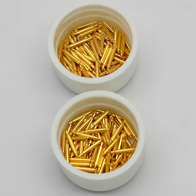 100pcs Double-ended Test Needle Test Probe BGA Semiconductor Probe 038-BF-3.30 Two-ended Telescopic Spring Test Pin 3.3 Pogo Pin