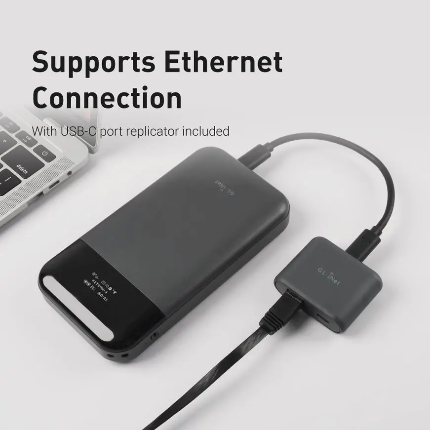 GL.iNet MUDI V2 (GL-E750V2) 750 ميجا بت في الثانية 1 تيرابايت ماكس MicroSD مع جهاز توجيه OpenWrt 4G LTE