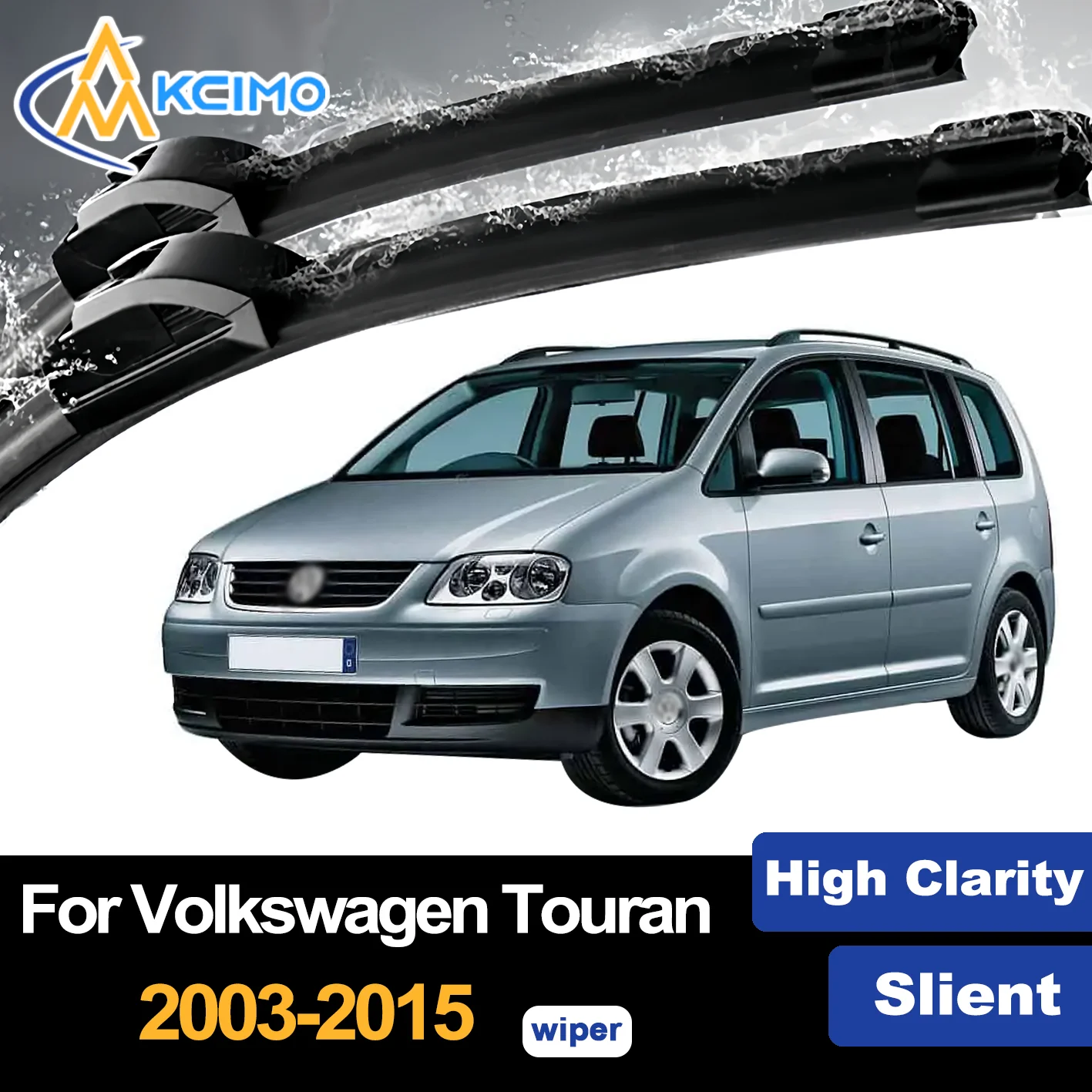 

Front Wiper Blades for Volkswagen Touran 1T 2003–2015 2004 2005 2006 Premium Car Windscreen Windshield Window Wiper Accessories