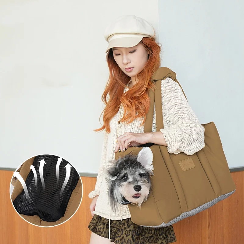 

pet dog carrier bag with well padded strap soft sided pet dog carrier Dog Tote Bag Dog Purse Carrier Large-capacity pet carrier