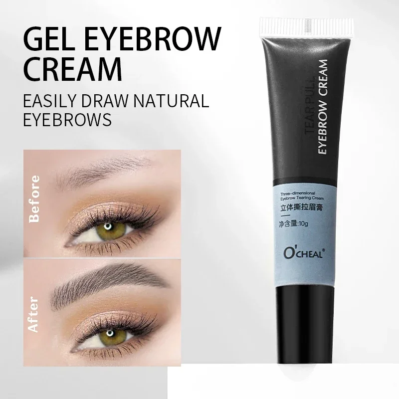 Permanent Eyebrow Dye Tattoo Cream 15-minute DIY Profession Fast Easy Brow Dye Gel Semi Permanent Eyebrows Tint Dye Makeup Cream