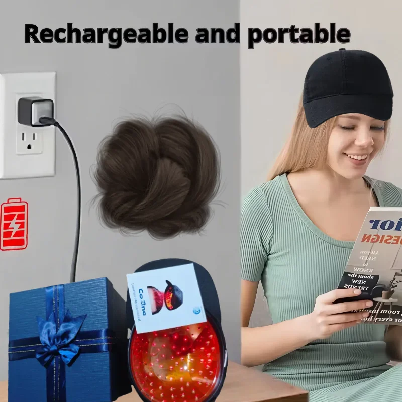 

Лазерная шапочка для роста волос с 96 диодами, LLLT, терапия красным светом, 650 нм, 5 МВт, медицинское устройство для восстановления волос для ухода за кожей головы