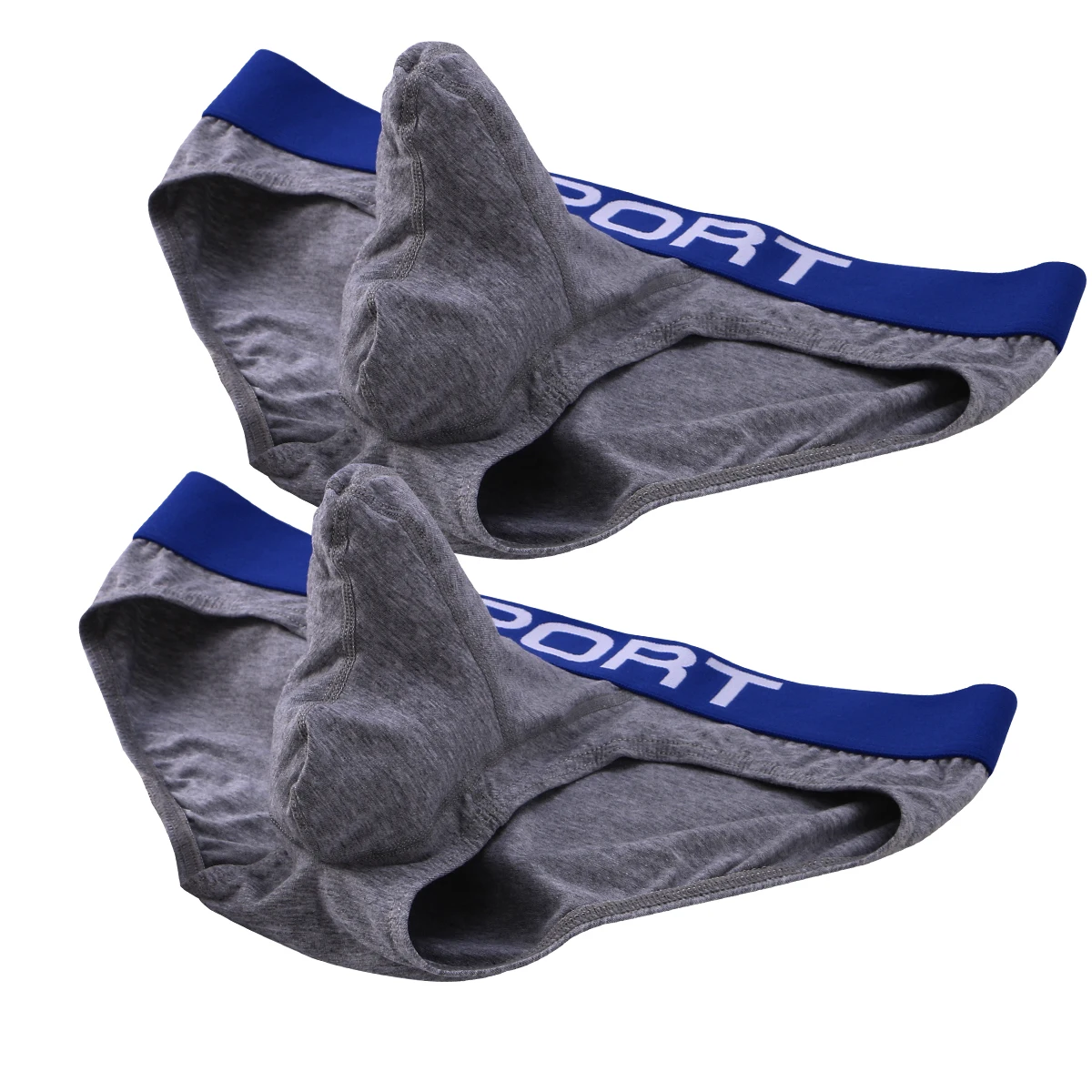 2 pcs Men Boxer Shorts Men\'s Panties Male Underpants Soft Cotton Sexy 3D U Pouch Underwear shorts Larger Size Convex