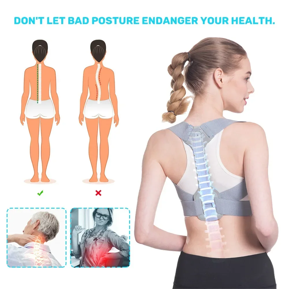 Back Posture Corrector Posture Upper and Lower Clavicle Support Corrector Back Straight Shoulders Brace Strap Correction Belt