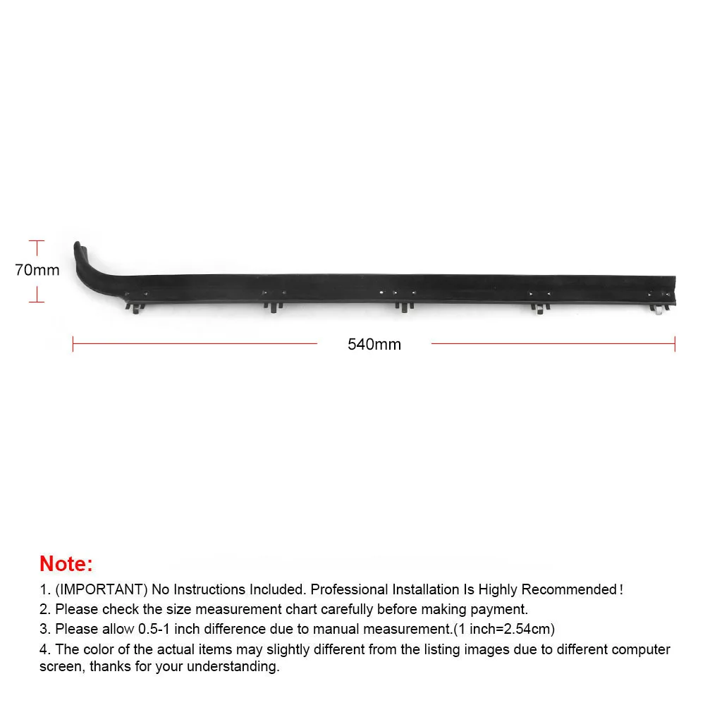 4 stücke vordere innere äußere Fenster leiste Sweep Filz Trim Dichtung Dichtung streifen Kit für Ford F150 F250 F350 Bronco