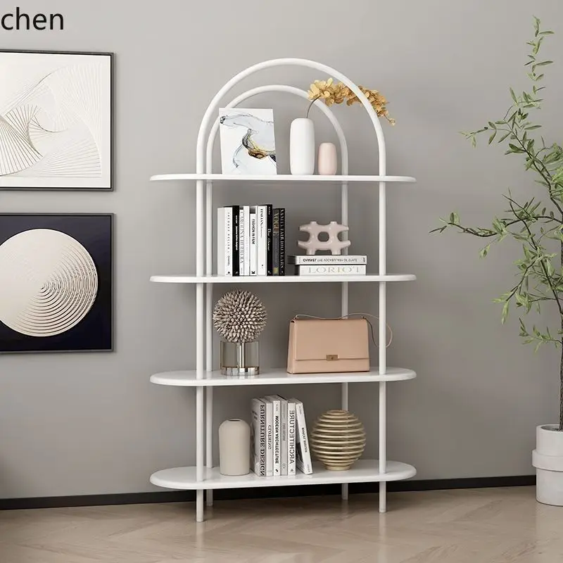 

ZML multi-layer arched shelf living room floor home simple storage rack display stand