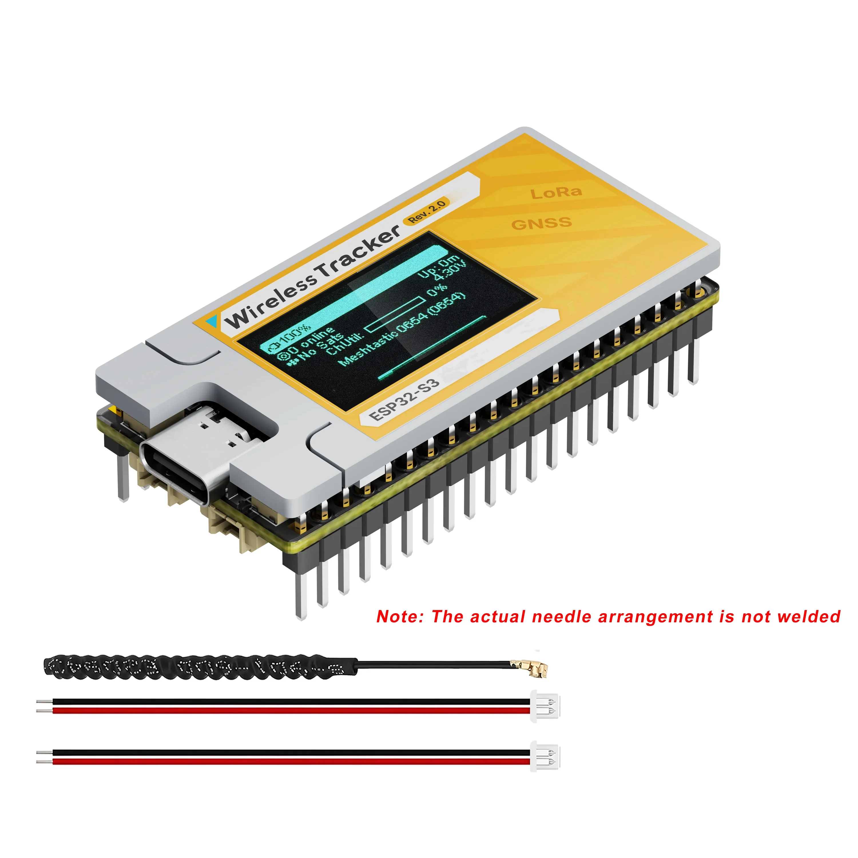 Heltec Wireless Tracker V1/V2 ESP32 SX1262 UC6580 Meshtastic WiFi BLE Devboard for Vehicle Bike Kids Pet Car Fitness GPS Tracker