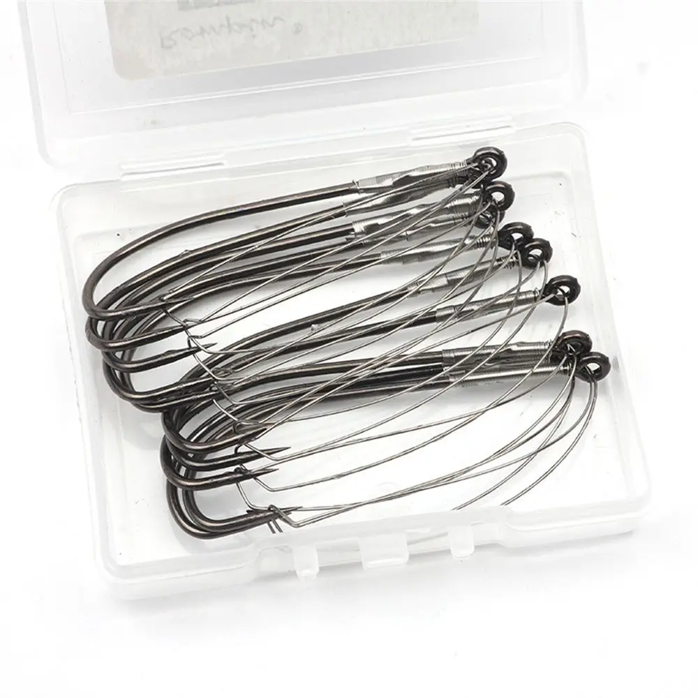 

10pcs Fishing Accessories Fishhooks Carp Fishing Wide Gap Hook Weedless Fishing Hook Fishing Hooks Barbed Hook Wacky Rig Hook