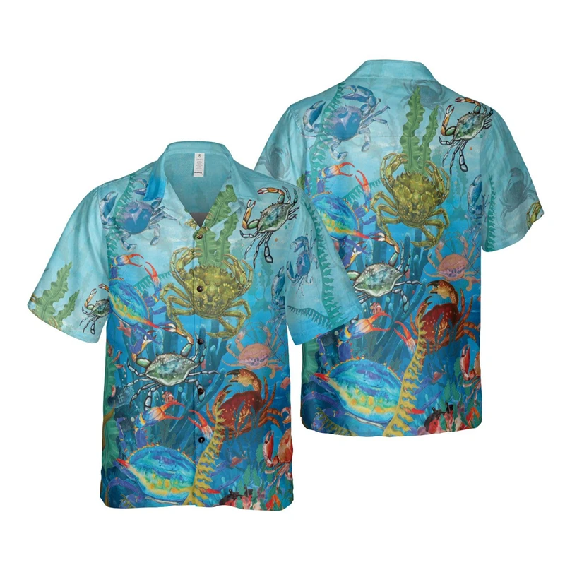 Camisa de praia havaiana com estampa 3D para homens e mulheres, tops de manga curta, férias de praia, menino engraçado, moda Harajuku