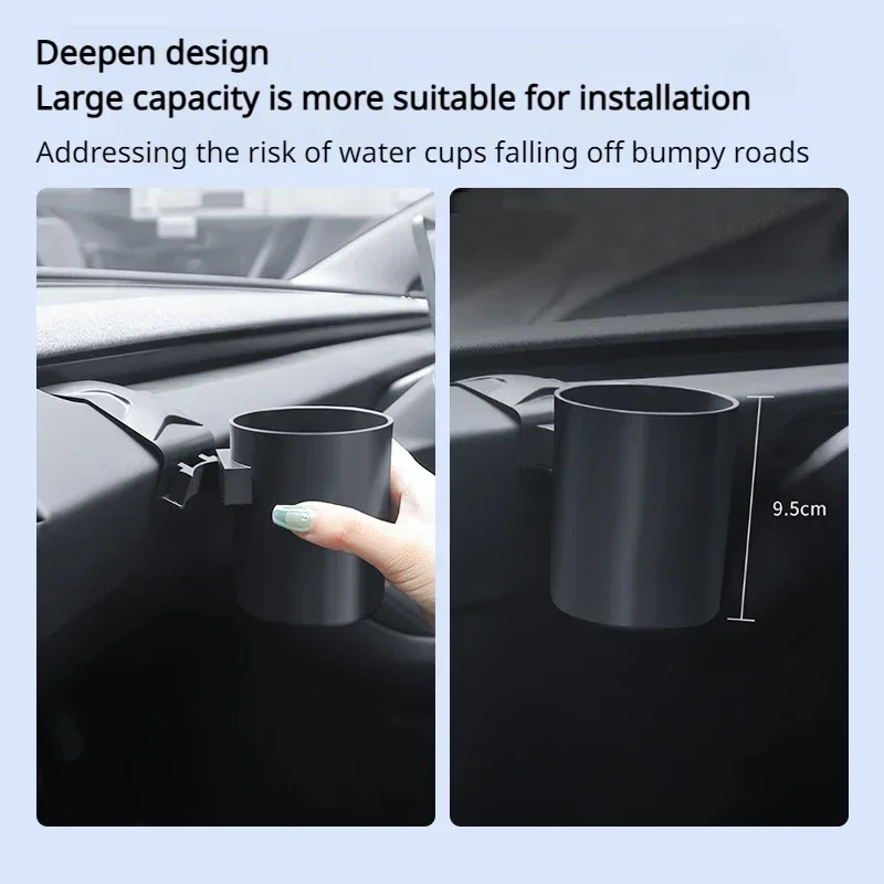 

Для Tesla Model Y Juniper 2025 Держатель для чашки с водой Ограничитель стойки для напитков Инструмент Стол Поддержка чашки для модели 3 Y Автомобильные аксессуары