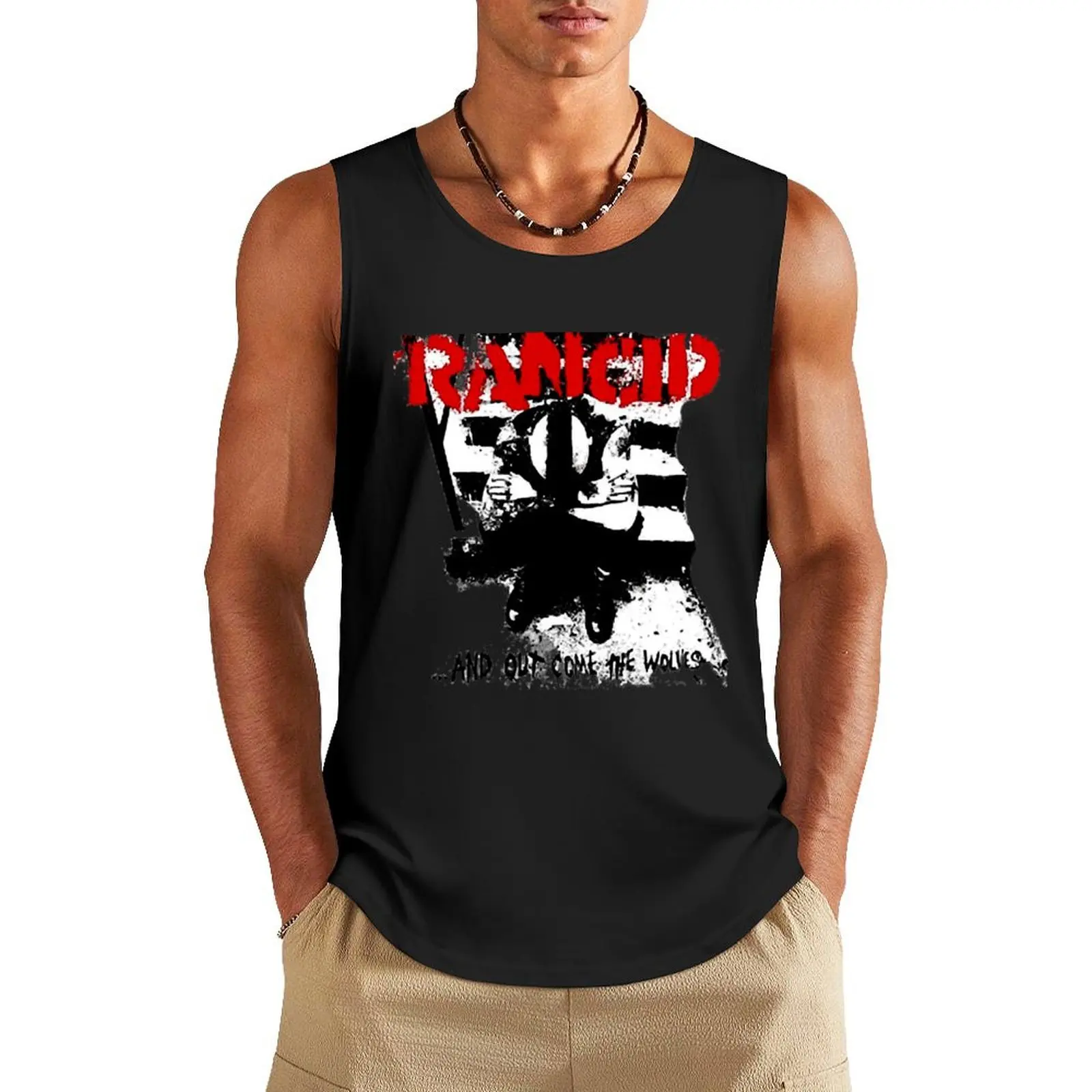 

original of rancid Tank Top training weight vest anime gym summer 2025