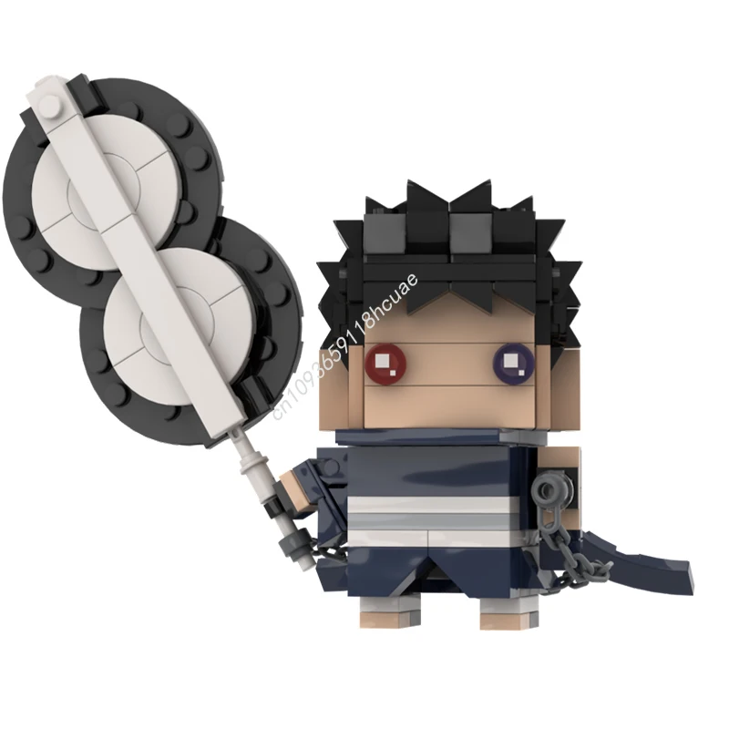 213 Uds. MOC Uchiha Obito Brickheadz modelo bloques de construcción arquitectura montar idea juguetes creativos regalos de navidad