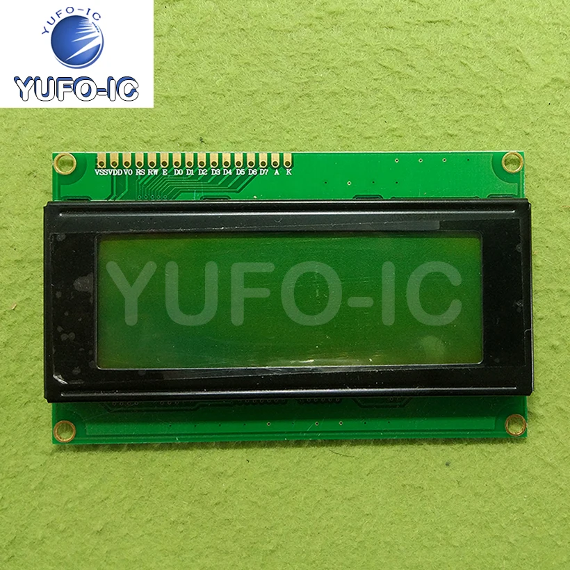 Free Ship 1PCS 2004A LCD Screen LCD 2004 LCD Module 5V Yellow Green Screen 20X4 LCD