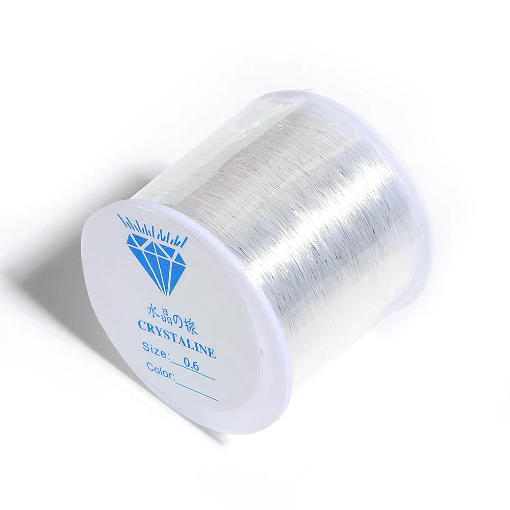 0.5-1.2mm Transparent Crystal Elastic Thread for DIY Jewellery Making