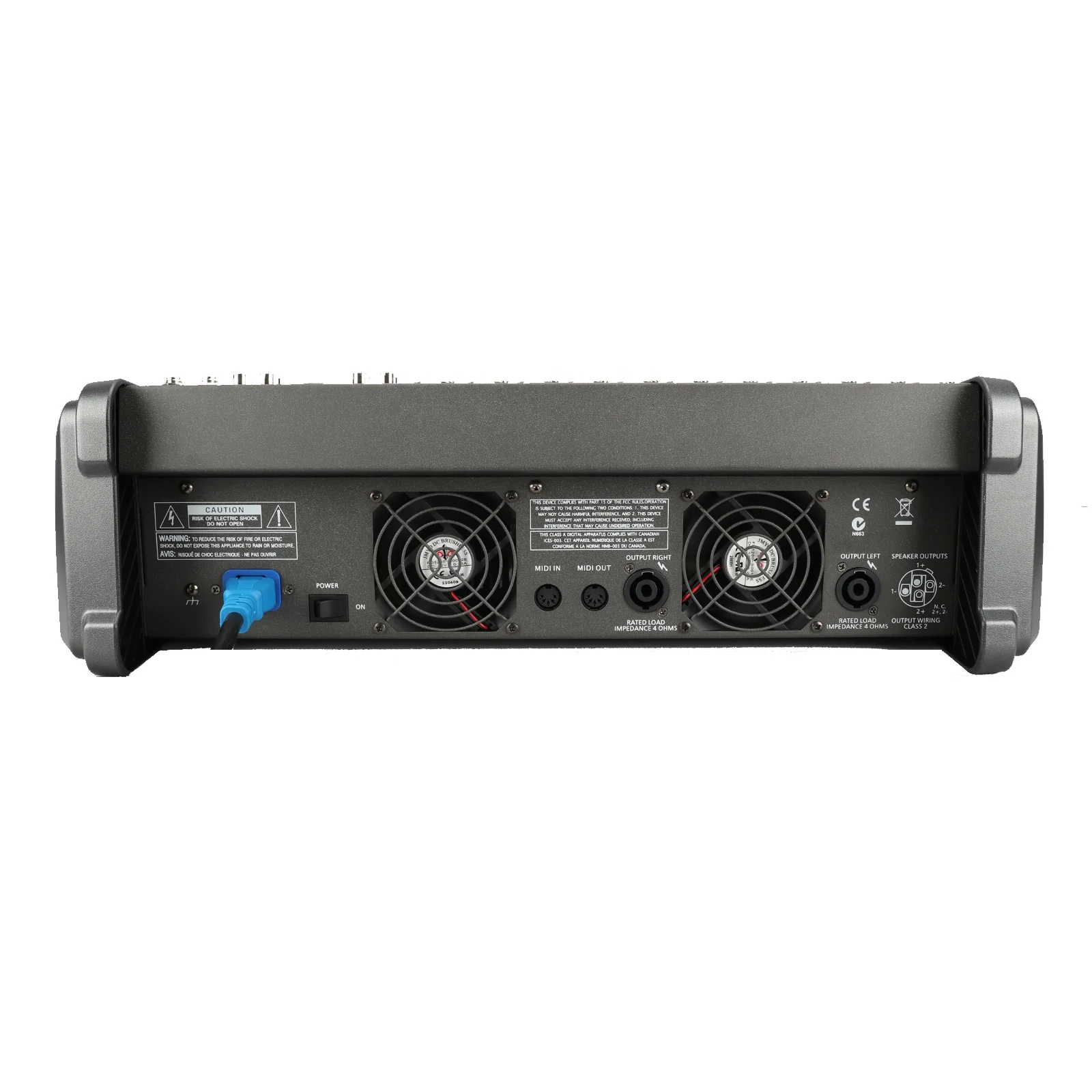 PM1000-3 10-Channel Power Sound Mixer Audio Amplifier 2*1200W For Singing Competition