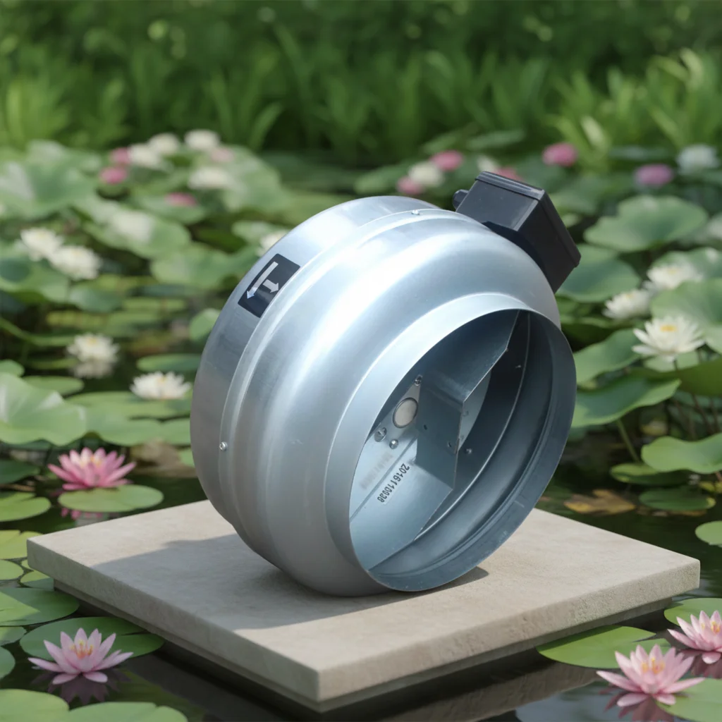 Energy Saving Stainless Steel Industrial Centrifugal Fan High Power Motor 220V Silver Customizable Sizes For Workshop/Warehouse