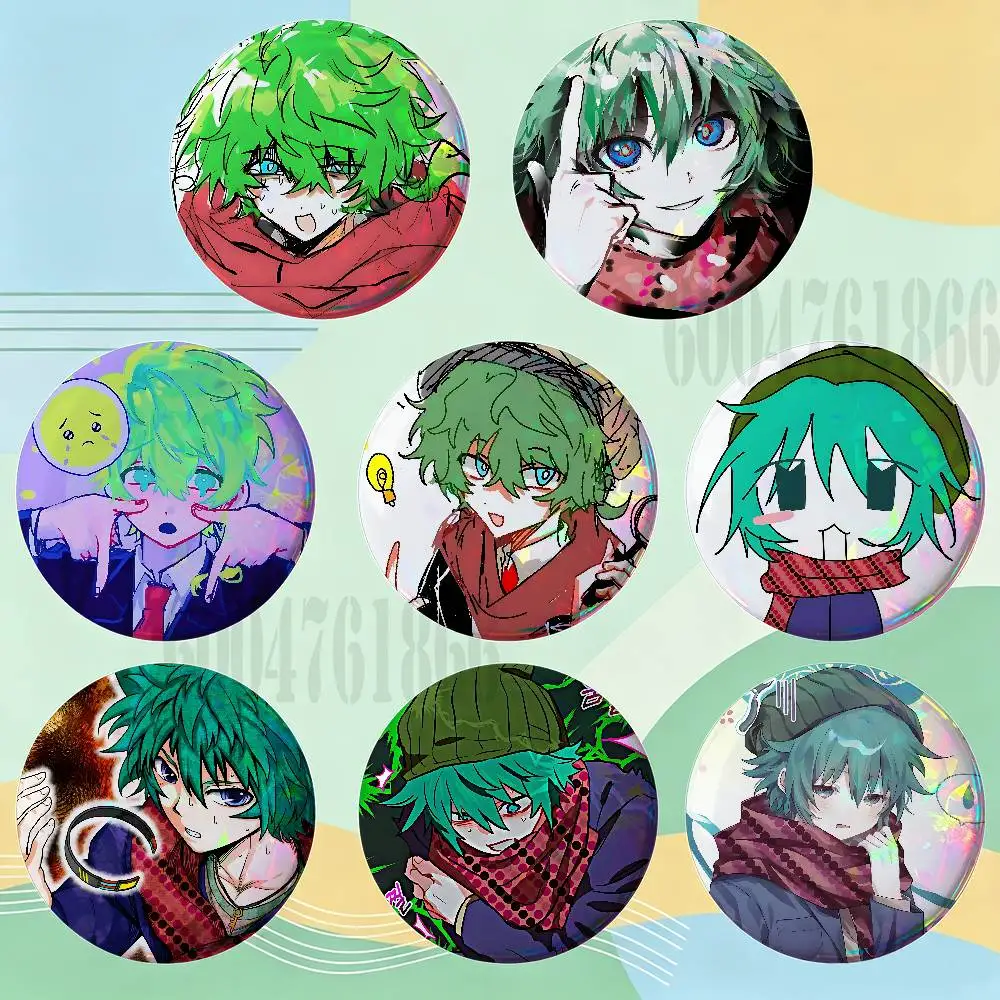 S-Shin Tsukimi Custom Badges 75mm 44mm 25mm 32mm 58mm Hat Backpack Accessories Toys Collect Gifts Large