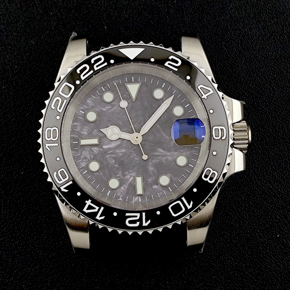 NH34/NH35 Case Men's Automatic Watch Stainless Steel Case Customized Logo Dial Suitable for NH34/NH35 Movement Watch Accessories