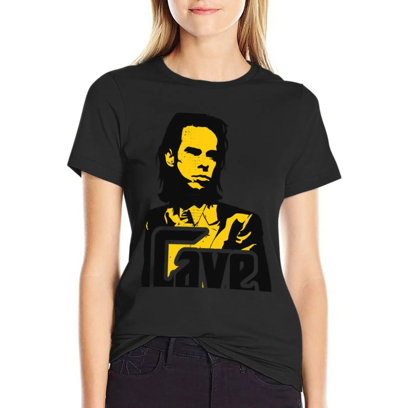 

Nick Cave and the Bad T-Shirt hippie clothes tops oversized workout shirts for Women